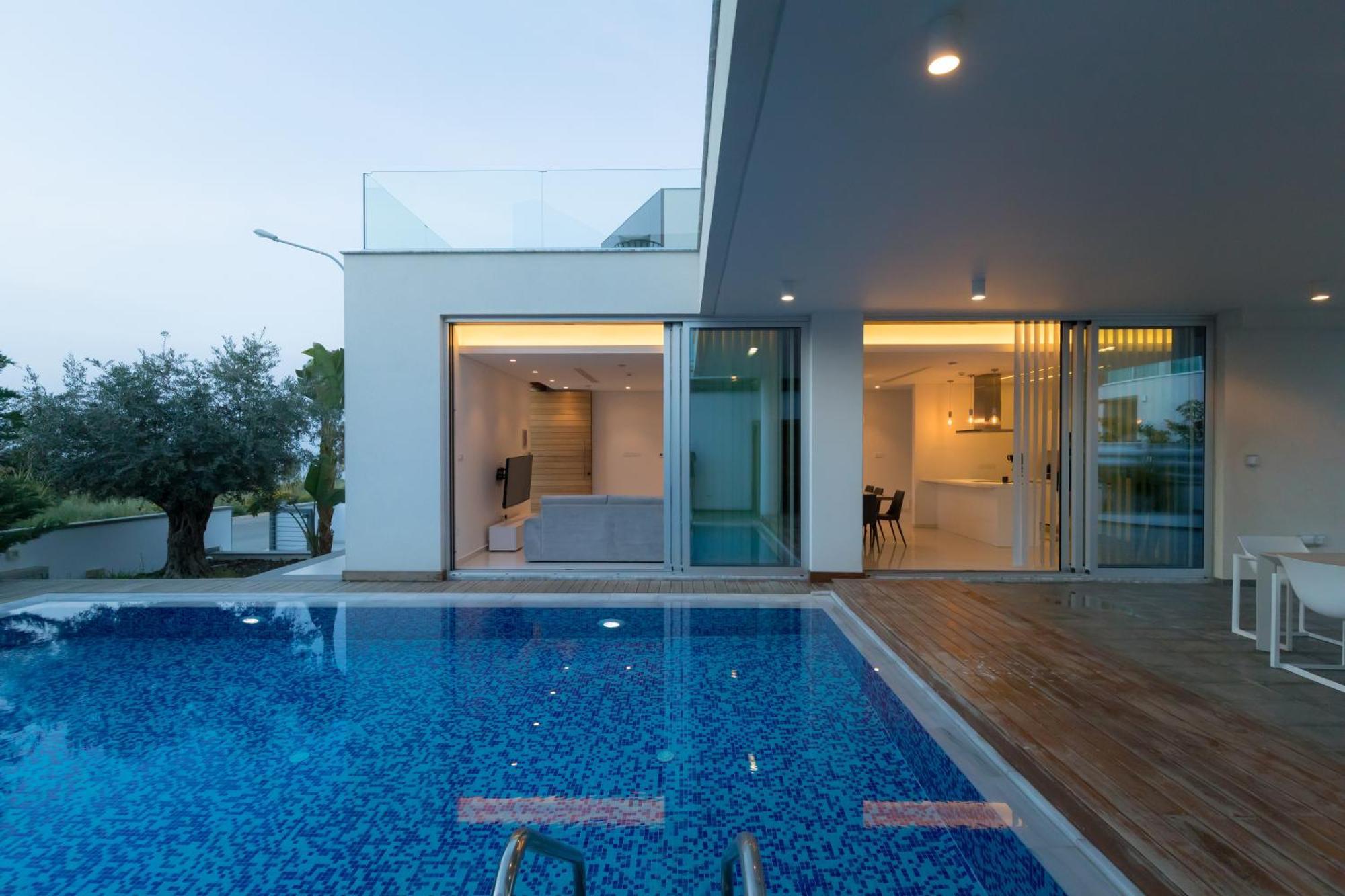 Seaview Luxury Villa Jacuzzi & Pool! 2 Min Beach Protaras Dış mekan fotoğraf