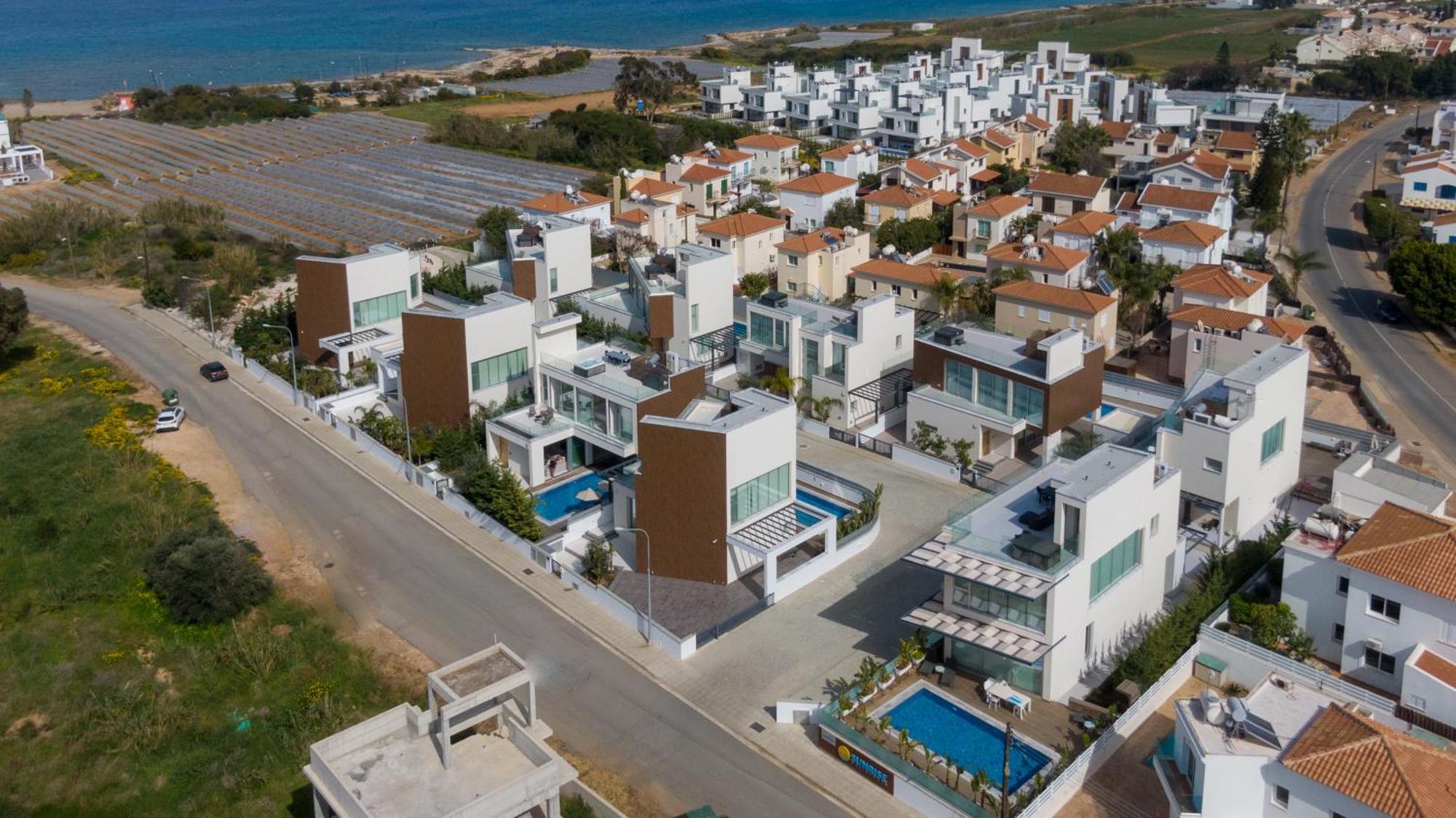 Seaview Luxury Villa Jacuzzi & Pool! 2 Min Beach Protaras Dış mekan fotoğraf